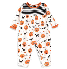  Playful Pumpkins Empire Waist Romper - Magnolia BabyPlaysuit