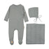 Pointelle Twist Baby Layette Gift Set - Quarry Grey - Magnolia BabyBaby Gift Set