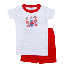  Pop!Boom!Bam! Applique Short Pajamas - Magnolia BabyShort Pajamas