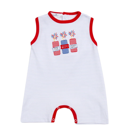 Pop!Boom!Bam! Applique Short Playsuit - Magnolia BabyShort Playsuit