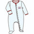 Pop!Boom!Bam! Applique Zip Footie - Magnolia BabyFootie