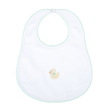  Precious Ducklings Embroidered Bib - Celery - Magnolia BabyBib