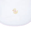 Precious Ducklings Embroidered Bib - Pink - Magnolia BabyBib