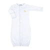 Precious Ducklings Embroidered Converter - Blue - Magnolia BabyConverter Gown