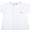 Precious Ducklings Embroidered Converter - Blue - Magnolia BabyConverter Gown