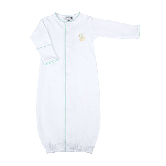 Precious Ducklings Embroidered Converter - Celery - Magnolia BabyConverter Gown