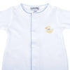 Precious Ducklings Embroidered Footie - Blue - Magnolia BabyFootie