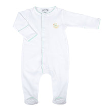  Precious Ducklings Embroidered Footie - Celery - Magnolia BabyFootie