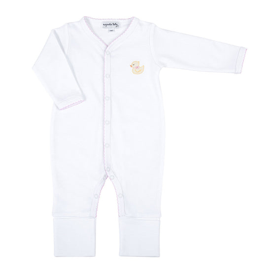 Precious Ducklings Embroidered Playsuit - Pink - Magnolia BabyPlaysuit