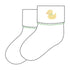 Precious Ducklings Embroidered Socks - Celery - Magnolia BabySocks