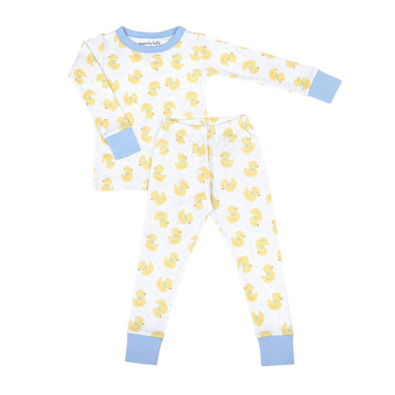 Precious Ducklings Long Pajamas - Blue - Magnolia BabyLong Pajamas