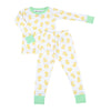 Precious Ducklings Long Pajamas - Celery - Magnolia BabyLong Pajamas