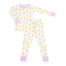  Precious Ducklings Long Pajamas - Pink - Magnolia BabyLong Pajamas