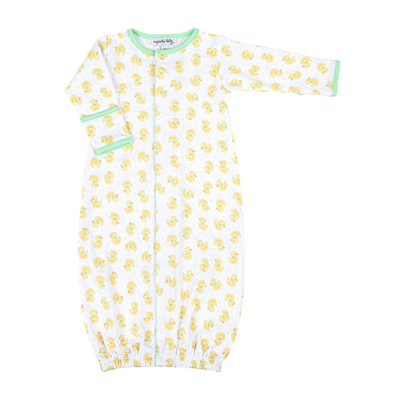 Precious Ducklings Print Converter - Celery - Magnolia BabyConverter Gown