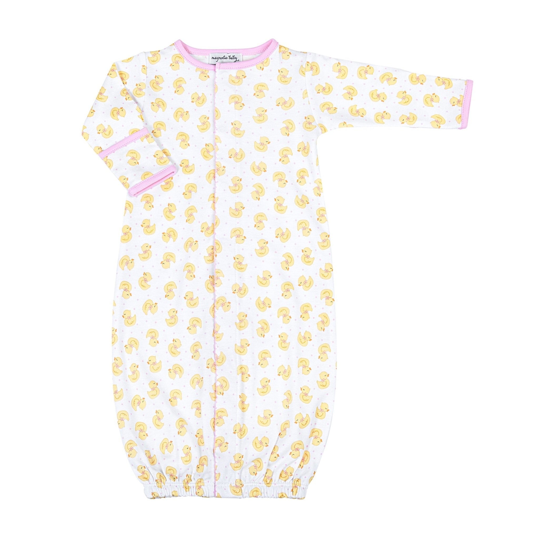 Precious Ducklings Print Converter - Pink - Magnolia BabyConverter Gown