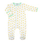 Precious Ducklings Print Footie - Celery - Magnolia BabyFootie