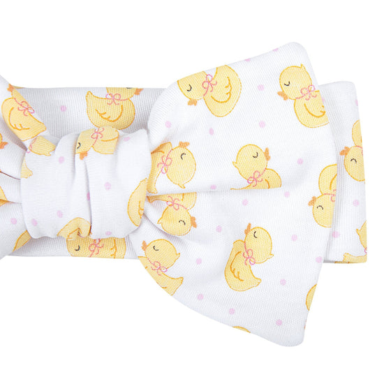 Precious Ducklings Print Headband - Pink - Magnolia BabyHeadband