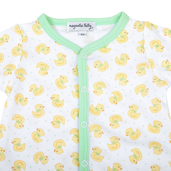 Precious Ducklings Print Playsuit - Celery - Magnolia BabyPlaysuit