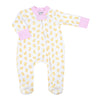 Precious Ducklings Print Zip Footie - Pink - Magnolia BabyFootie