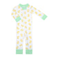 Precious Ducklings Zip Pajamas - Celery - Magnolia BabyZipper Pajamas
