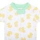 Precious Ducklings Zip Pajamas - Celery - Magnolia BabyZipper Pajamas
