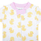 Precious Ducklings Zip Pajamas - Pink - Magnolia BabyZipper Pajamas