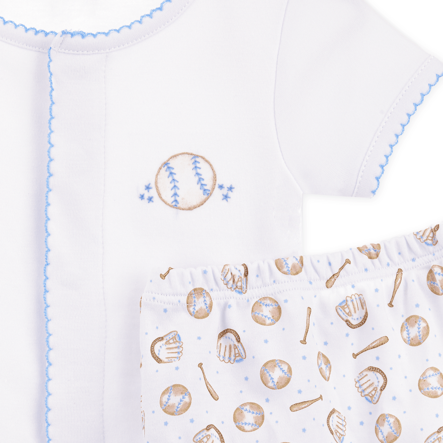Precious Lil' Sluggers Diaper Cover Set - Light Blue - Magnolia BabyDiaper Cover