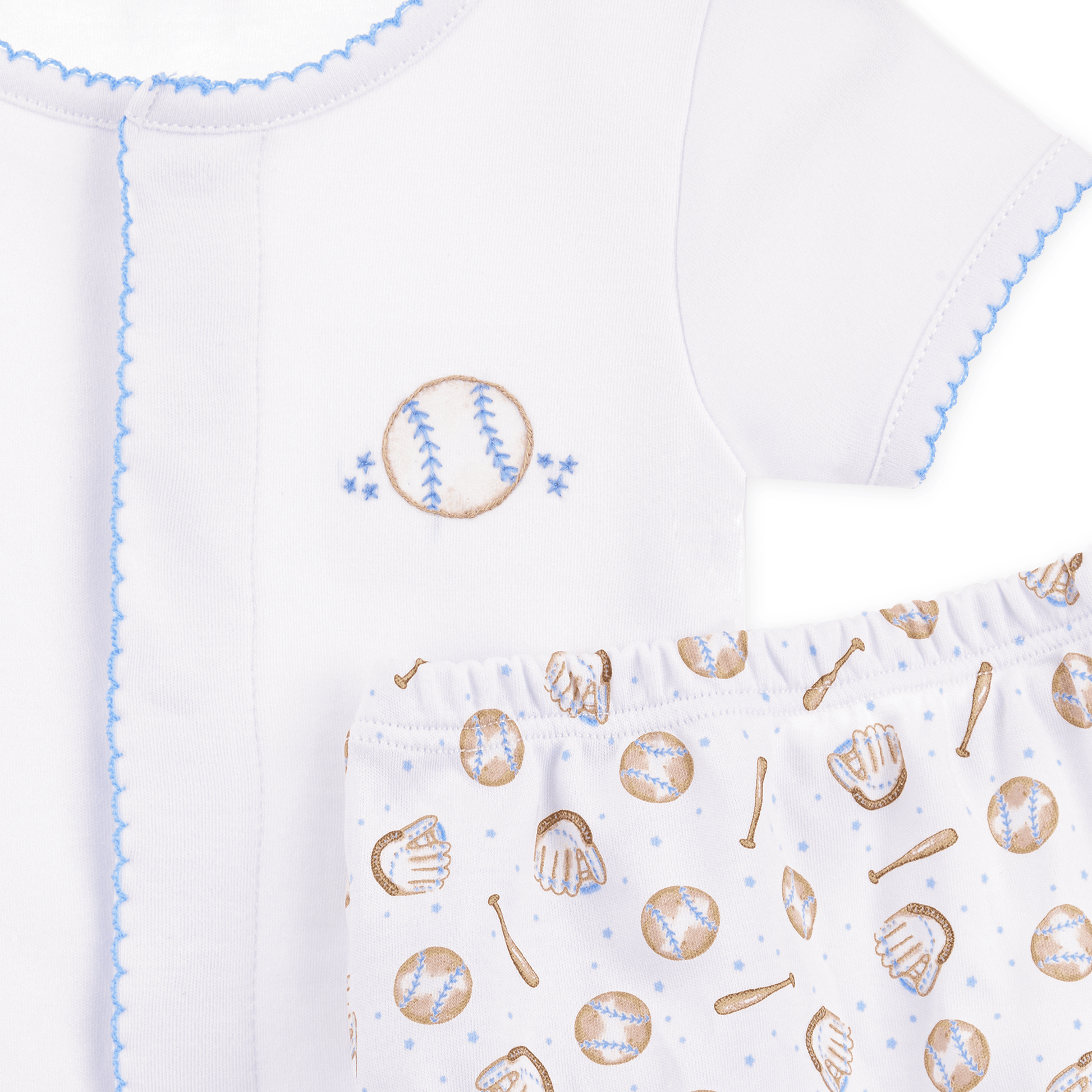 Precious Lil' Sluggers Diaper Cover Set - Light Blue - Magnolia BabyDiaper Cover