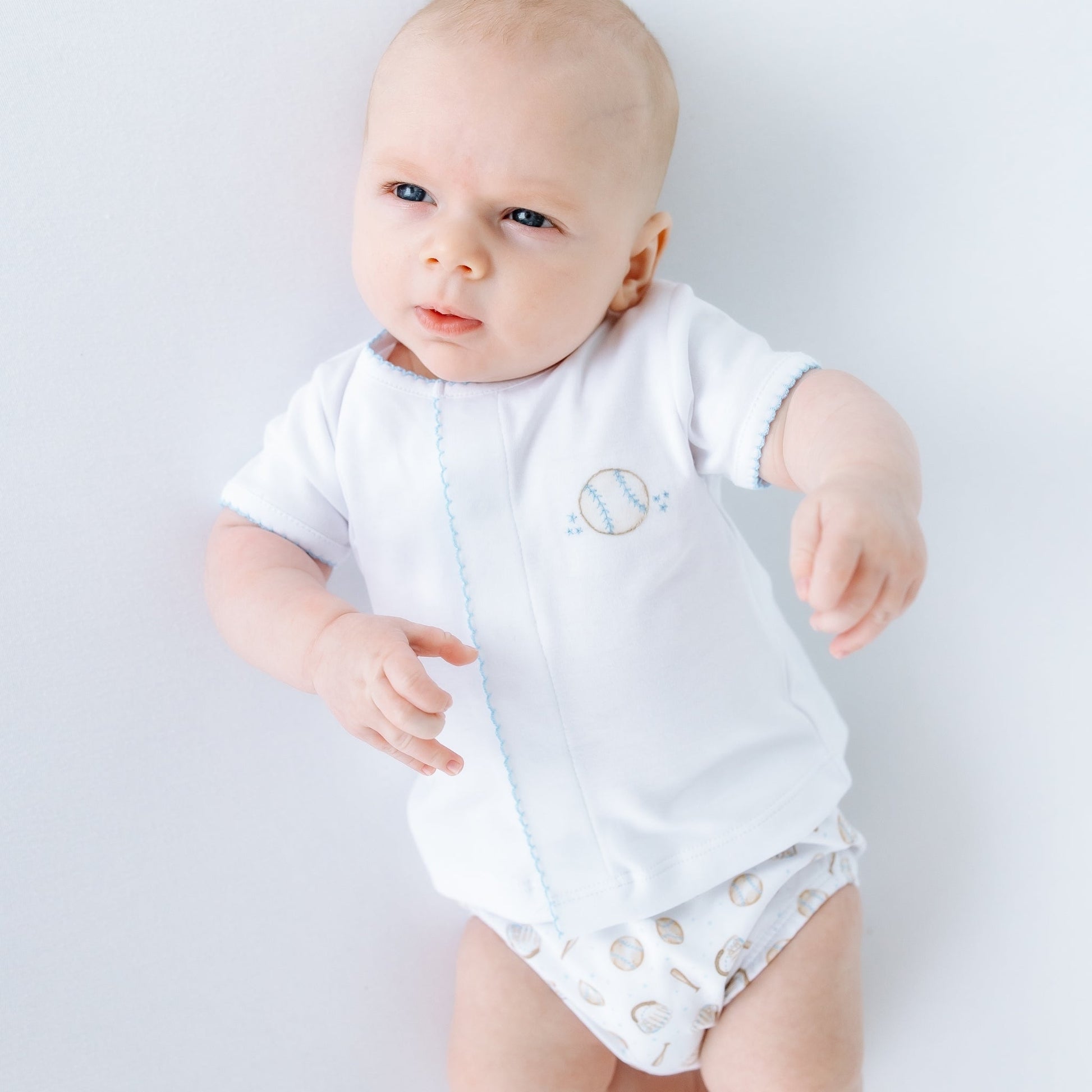 Precious Lil' Sluggers Diaper Cover Set - Light Blue - Magnolia BabyDiaper Cover