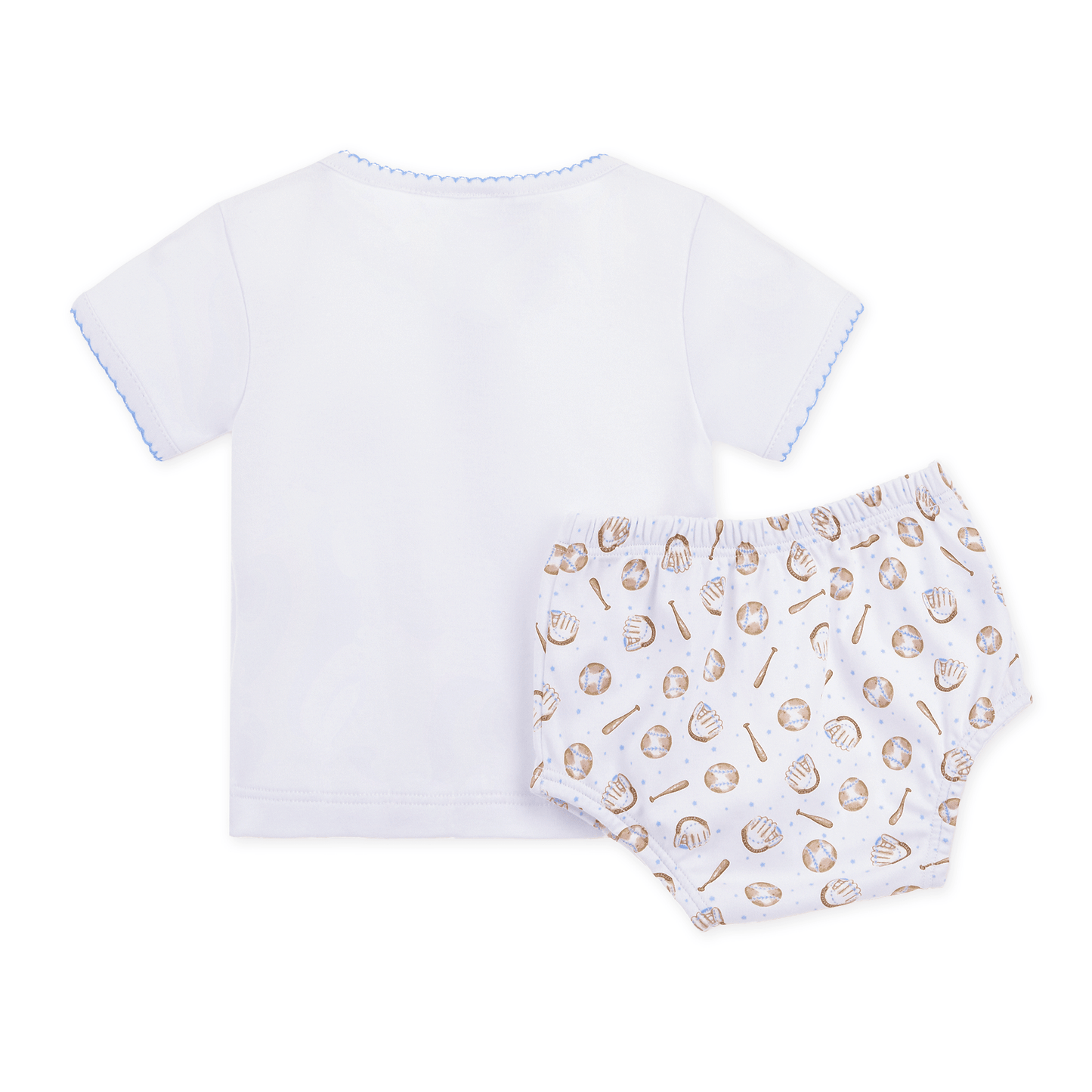 Precious Lil' Sluggers Diaper Cover Set - Light Blue - Magnolia BabyDiaper Cover