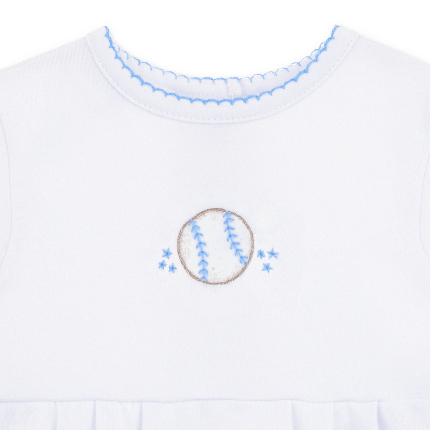 Precious Lil' Sluggers Embroidered Bubble - Light Blue - Magnolia BabyBubble