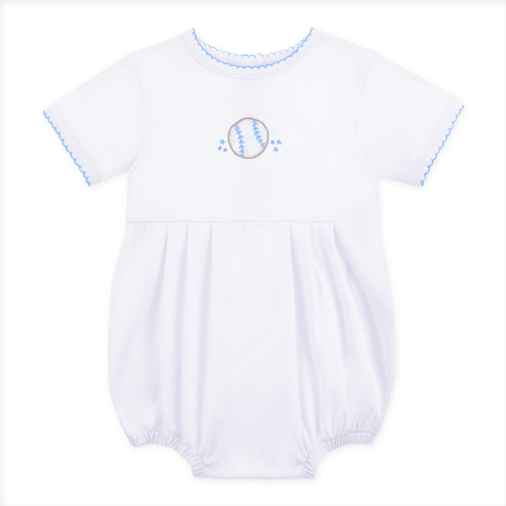Precious Lil' Sluggers Embroidered Bubble - Light Blue - Magnolia BabyBubble