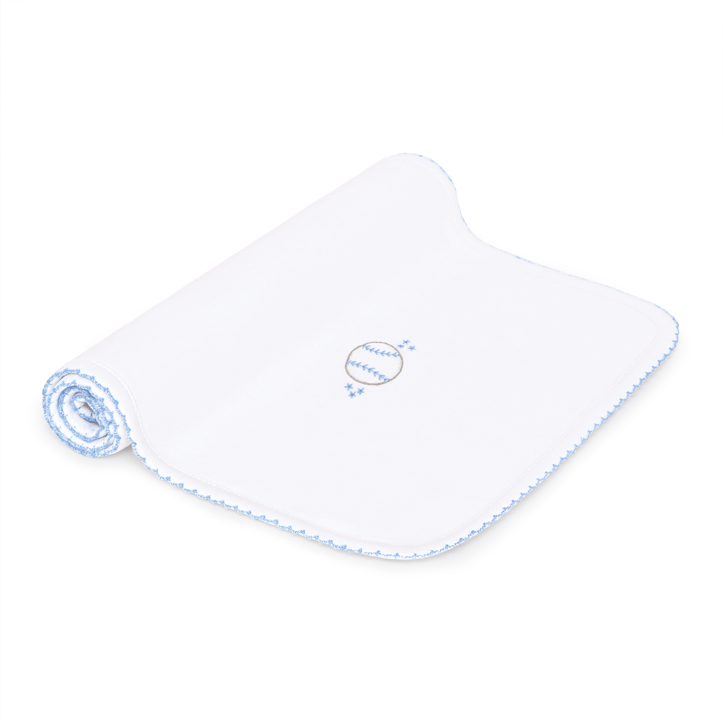 Precious Lil' Sluggers Embroidered Burp Cloth - Light Blue - Magnolia BabyBurp Cloth