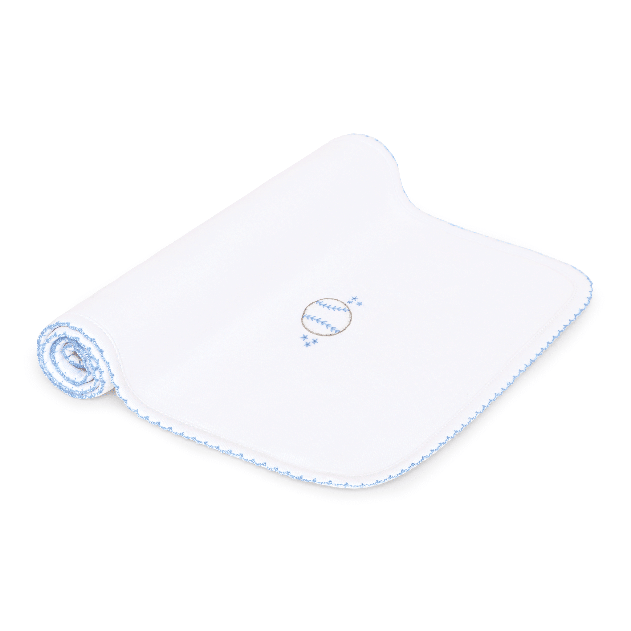 Precious Lil' Sluggers Embroidered Burp Cloth - Light Blue - Magnolia BabyBurp Cloth