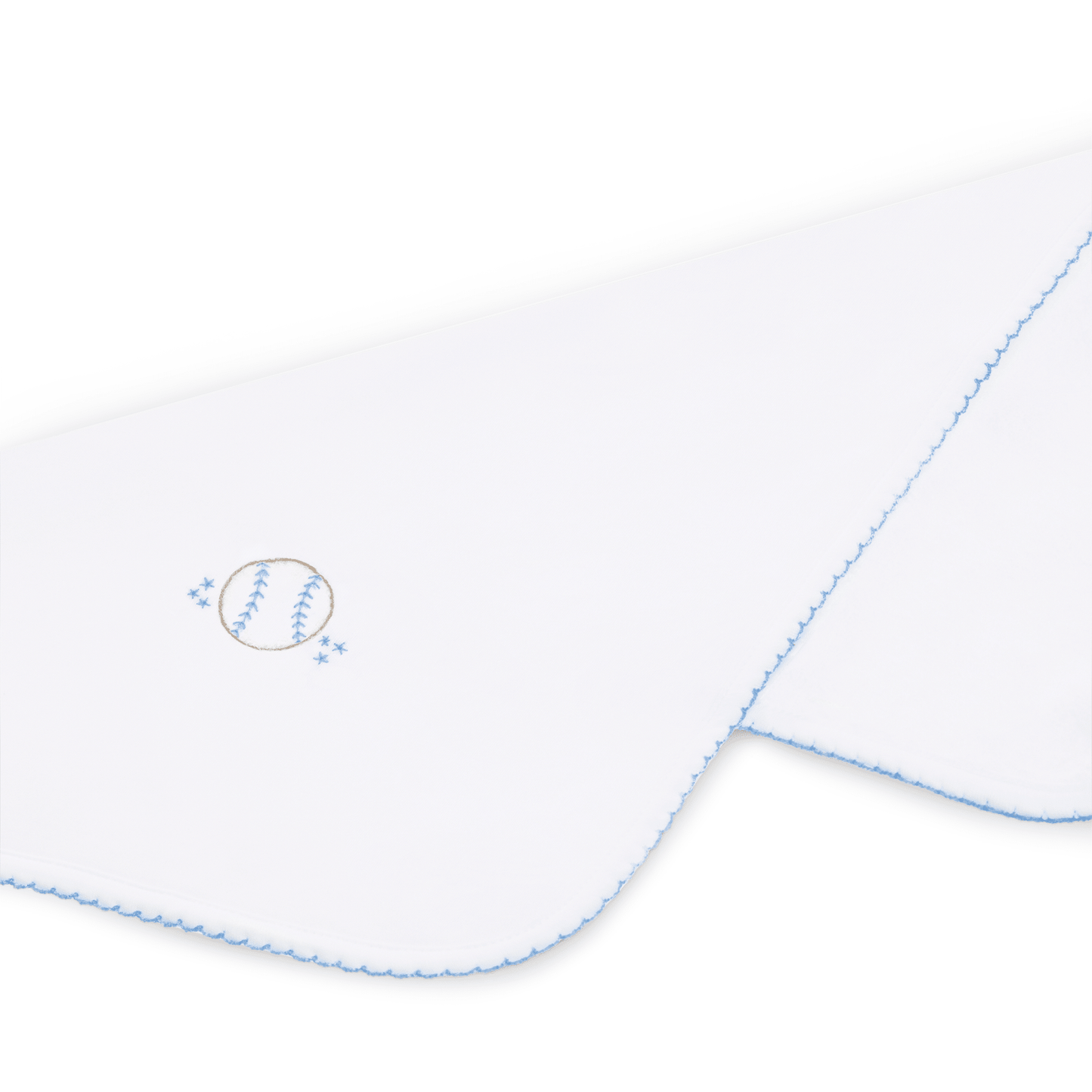 Precious Lil' Sluggers Embroidered Burp Cloth - Light Blue - Magnolia BabyBurp Cloth