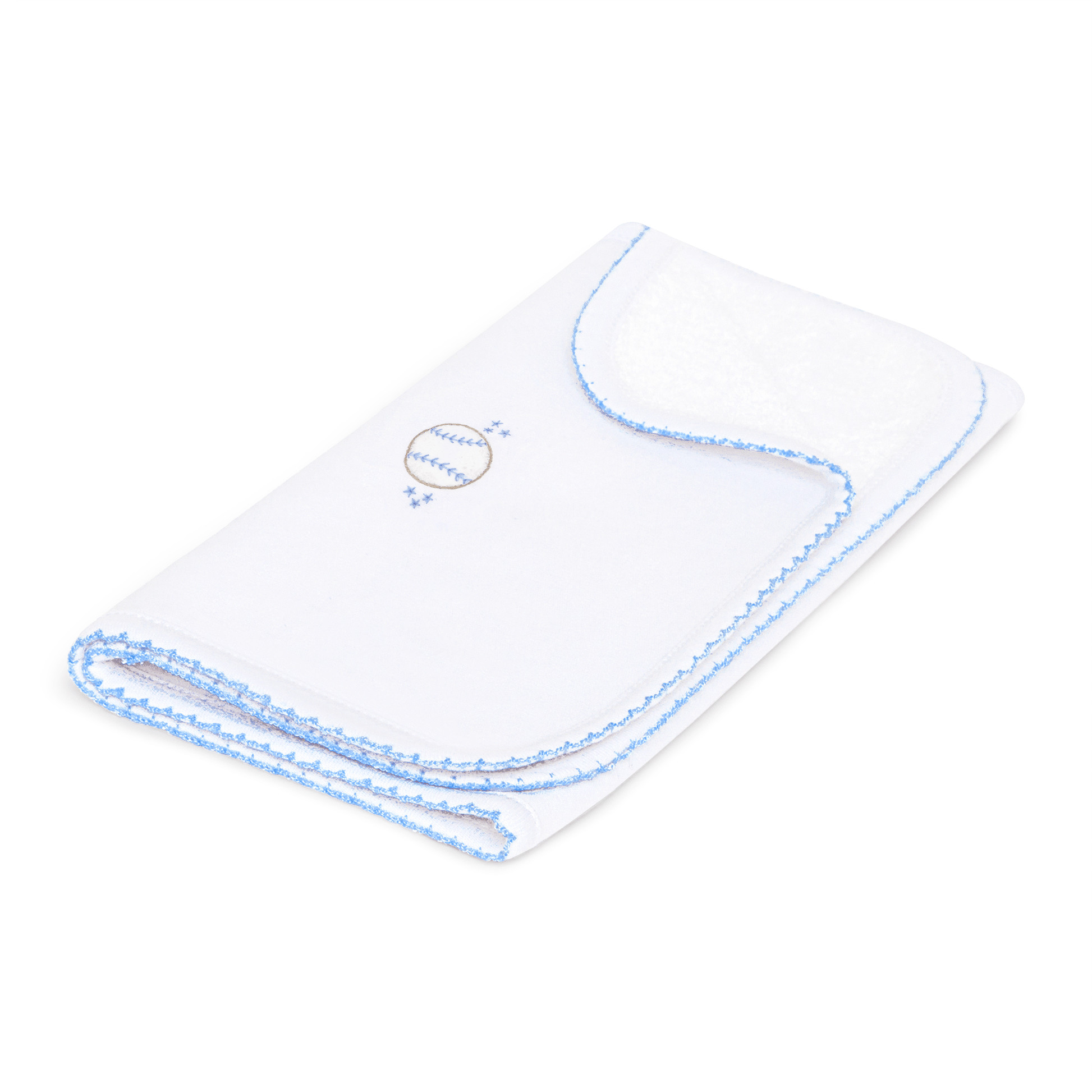 Precious Lil' Sluggers Embroidered Burp Cloth - Light Blue - Magnolia BabyBurp Cloth