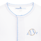 Precious Lil' Sluggers Embroidered Footie - Light Blue - Magnolia BabyFootie
