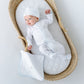 Precious Lil' Sluggers Embroidered Footie - Light Blue - Magnolia BabyFootie