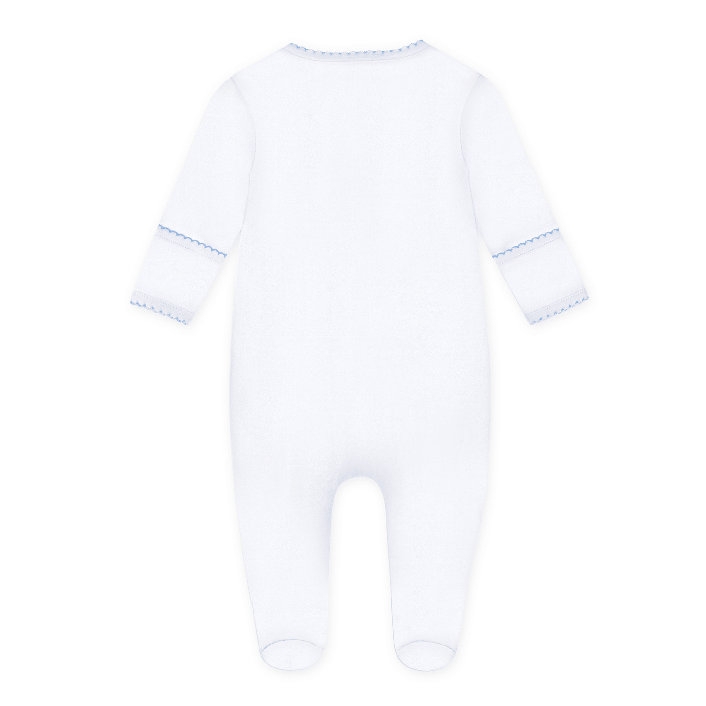 Precious Lil' Sluggers Embroidered Footie - Light Blue - Magnolia BabyFootie