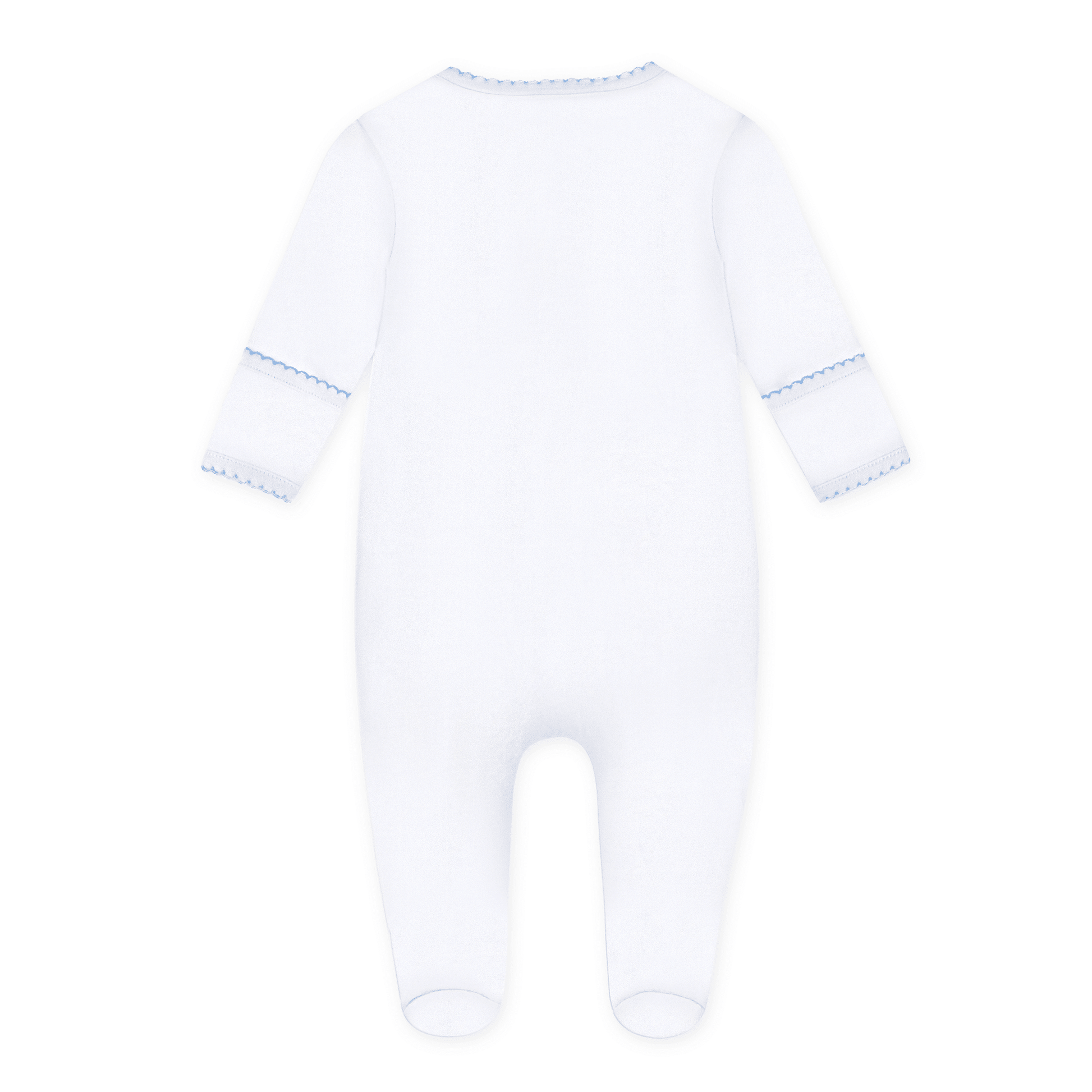 Precious Lil' Sluggers Embroidered Footie - Light Blue - Magnolia BabyFootie