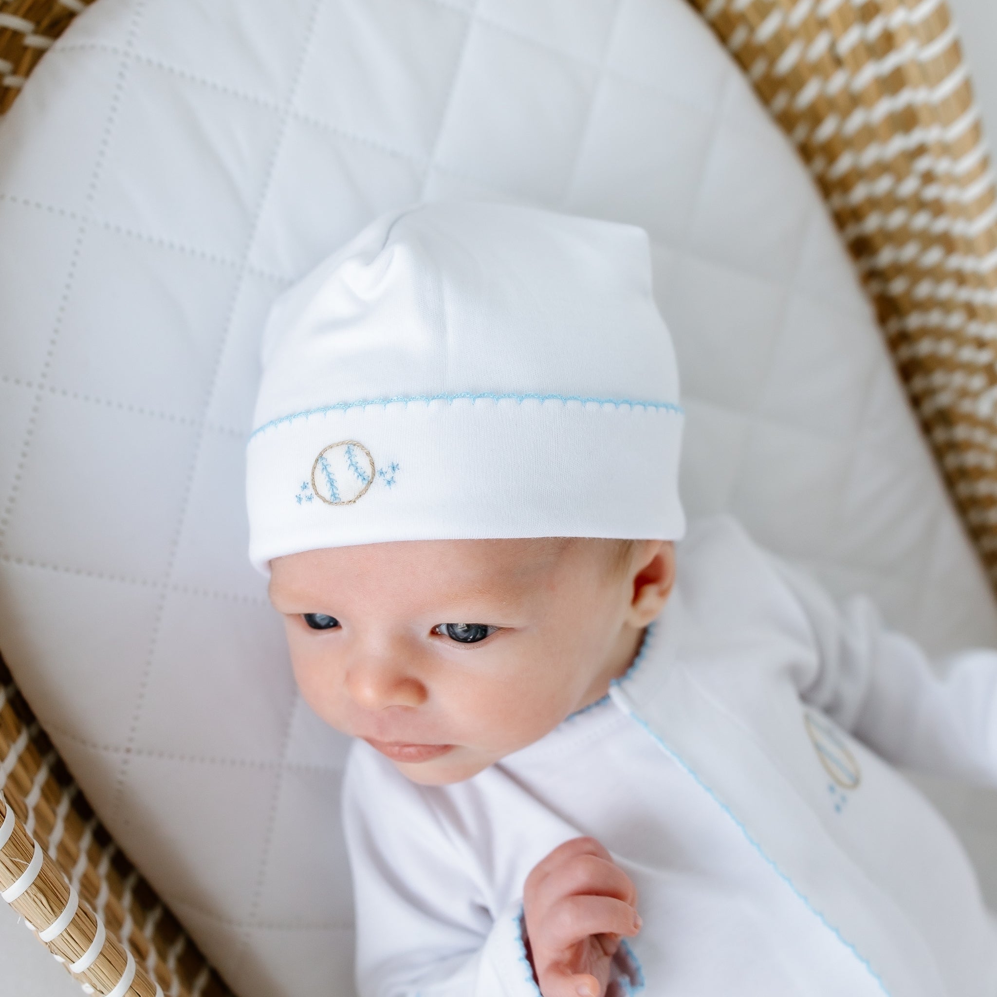 Precious Lil' Sluggers Embroidered Hat - Light Blue - Magnolia BabyHat