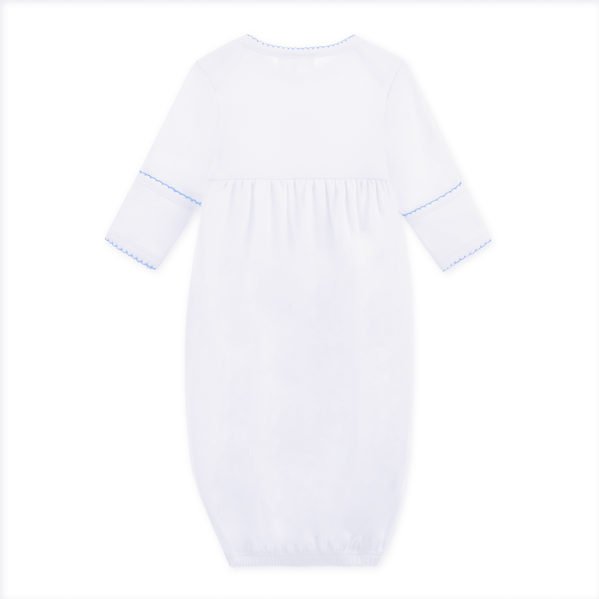 Precious Lil' Sluggers Gathered Gown - Light Blue - Magnolia BabyGown
