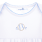 Precious Lil' Sluggers Gathered Gown - Light Blue - Magnolia BabyGown