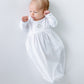 Precious Lil' Sluggers Gathered Gown - Light Blue - Magnolia BabyGown