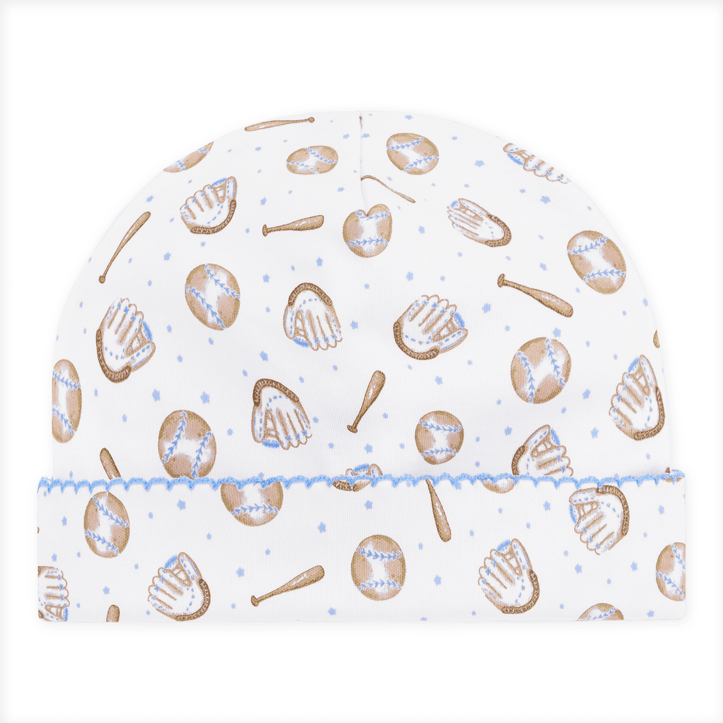 Precious Lil' Sluggers Print Hat - Light Blue - Magnolia BabyHat