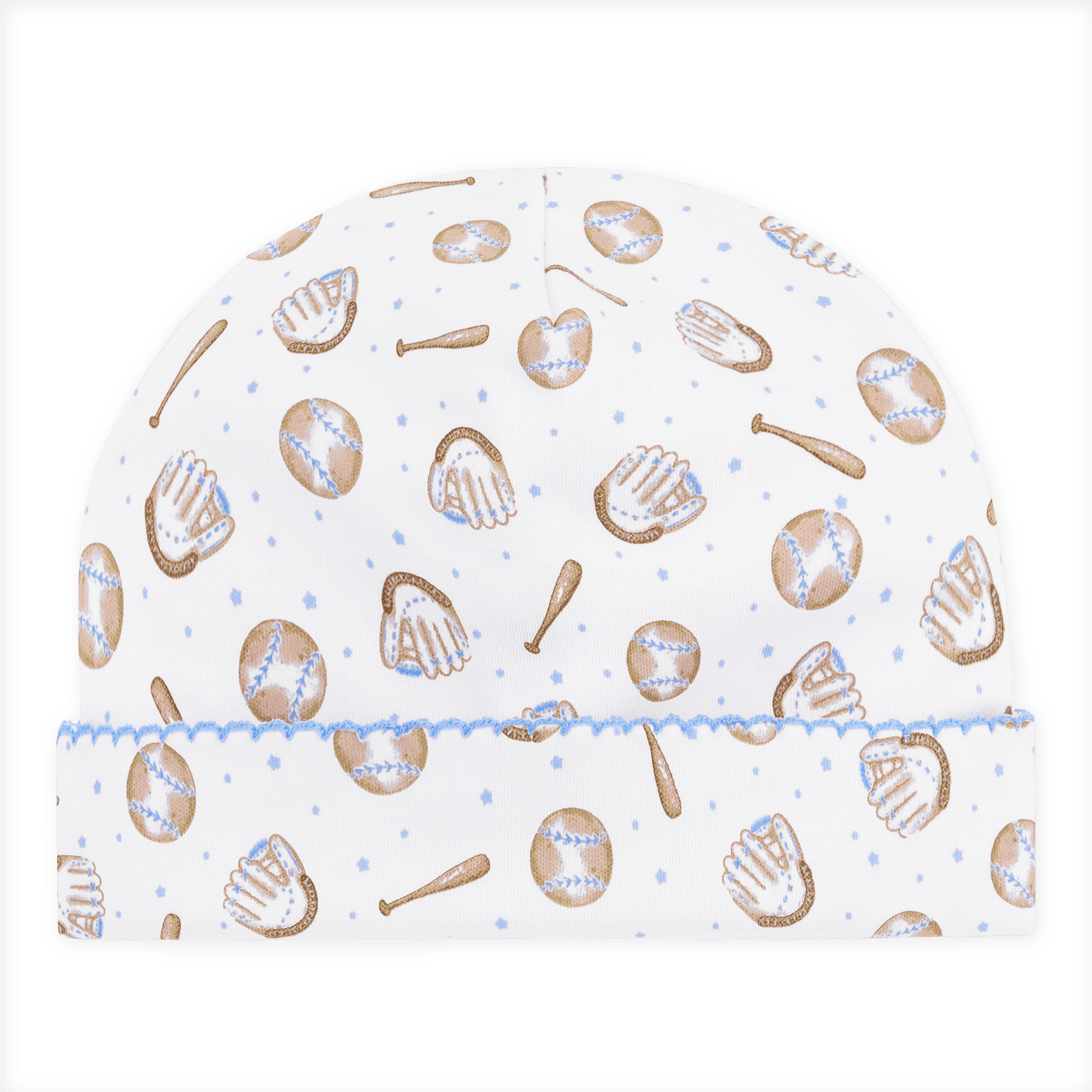 Precious Lil' Sluggers Print Hat - Light Blue - Magnolia BabyHat