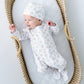 Precious Lil' Sluggers Print Zip Footie - Light Blue - Magnolia BabyFootie