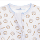 Precious Lil' Sluggers Print Zip Footie - Light Blue - Magnolia BabyFootie