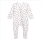 Precious Lil' Sluggers Print Zip Footie - Light Blue - Magnolia BabyFootie