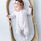 Precious Lil' Sluggers Print Zip Footie - Pink - Magnolia BabyFootie